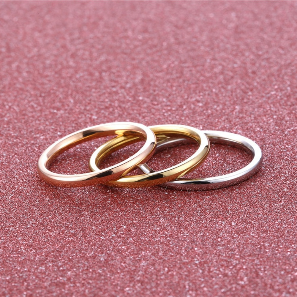 Silver 3 pc. Stacking Ring Set - Picture 2 of 3